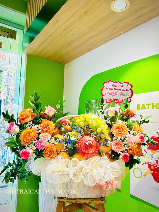 Giỏ trái cây nhập khẩu 2tr5 TPHCM - Size lớn Ms117