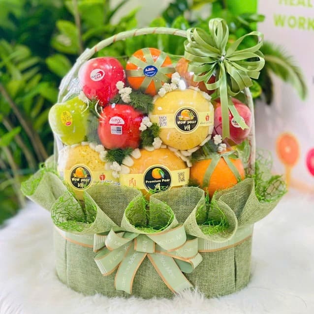 Mẫu giỏ trái cây khai trương EUS Fruit Quận 1